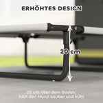 Erhöhtes Hundebett mit atmungsaktiver Liegefläche – bis 30 kg